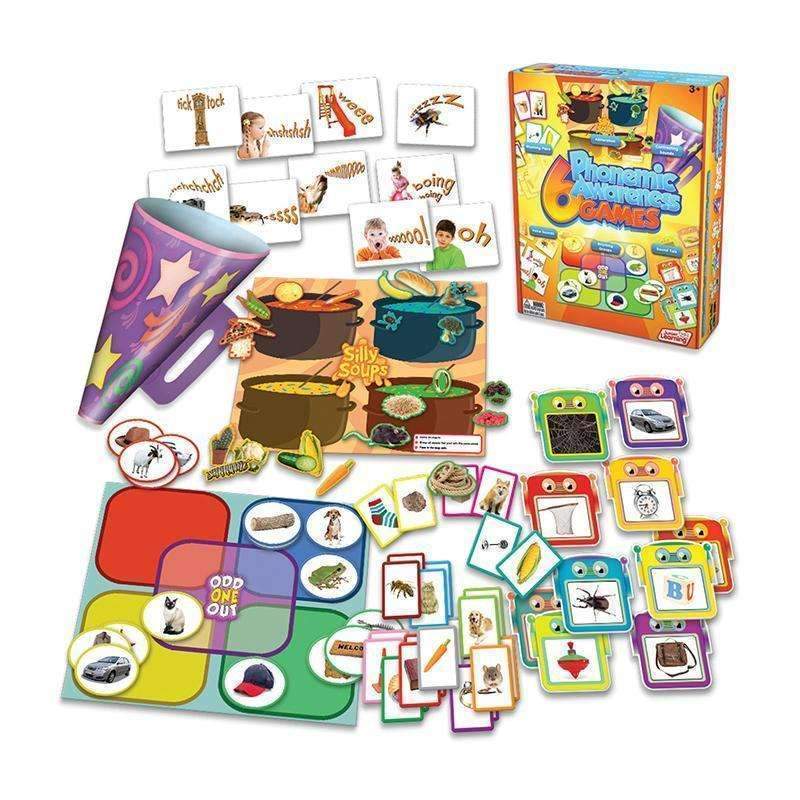 6 PHONEMIC AWARENESS GAMES-Learning Materials-JadeMoghul Inc.