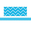 (6 Pk) Aqua Chevron Straight Border-Learning Materials-JadeMoghul Inc.