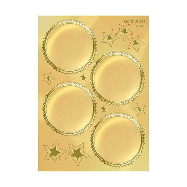 (6 PK) AWARD SEAL GOLD BURST-Learning Materials-JadeMoghul Inc.