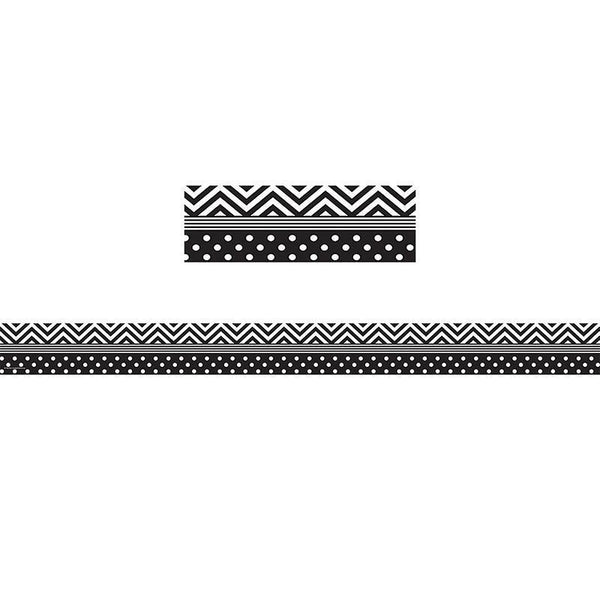 (6 Pk) Black & White Chevron And-Learning Materials-JadeMoghul Inc.