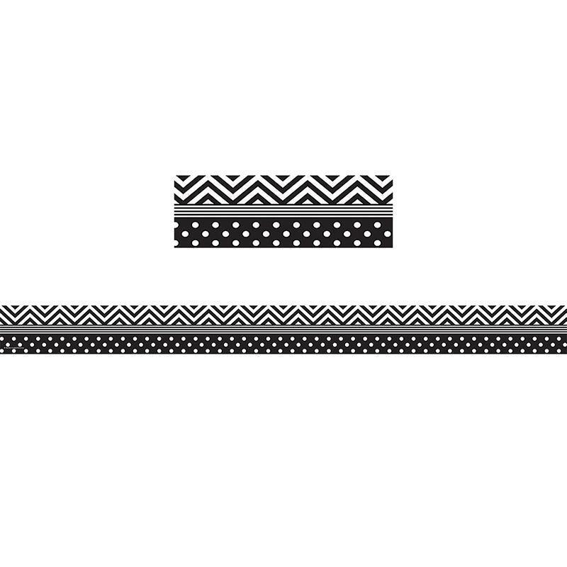 (6 Pk) Black & White Chevron And-Learning Materials-JadeMoghul Inc.