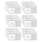 (6 PK) BLANK BINGO CARDS WHITE-Arts & Crafts-JadeMoghul Inc.