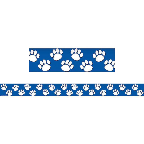 (6 Pk) Blue With White Paw Prints-Learning Materials-JadeMoghul Inc.