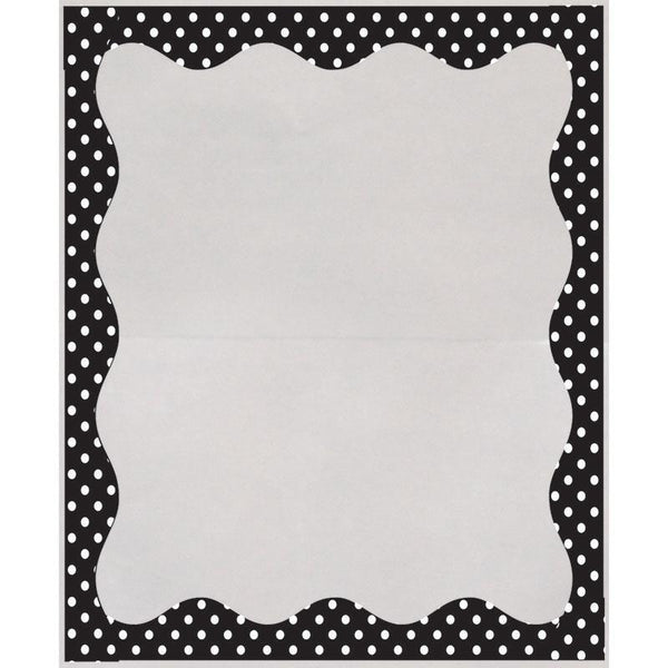 (6 Pk) B/W Dots Border 3.5X5 Clear-Supplies-JadeMoghul Inc.