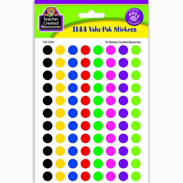 (6 Pk) Colorful Circles Mini-Learning Materials-JadeMoghul Inc.