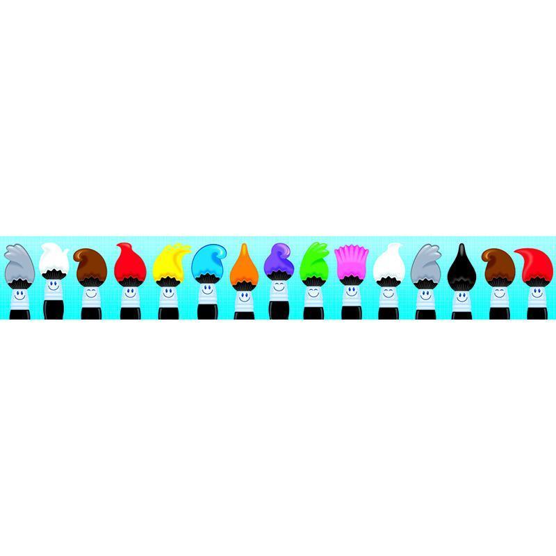 (6 PK) COLORTIME PAINTBRUSH BORDER-Learning Materials-JadeMoghul Inc.