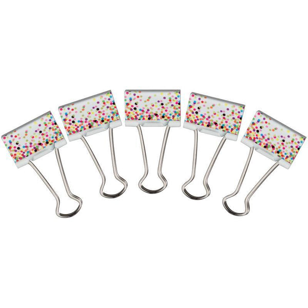 (6 Pk) Confetti Binder Clips-Learning Materials-JadeMoghul Inc.