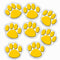 (6 Pk) Gold Paw Prints Accents-Learning Materials-JadeMoghul Inc.