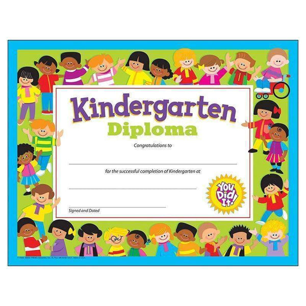 (6 PK) KINDERGARTEN DIPLOMA-Learning Materials-JadeMoghul Inc.