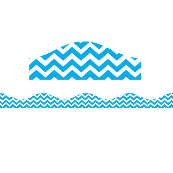 (6 Pk) Magnetic Border Blue Chevron-Supplies-JadeMoghul Inc.