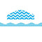 (6 Pk) Magnetic Border Blue Chevron-Supplies-JadeMoghul Inc.