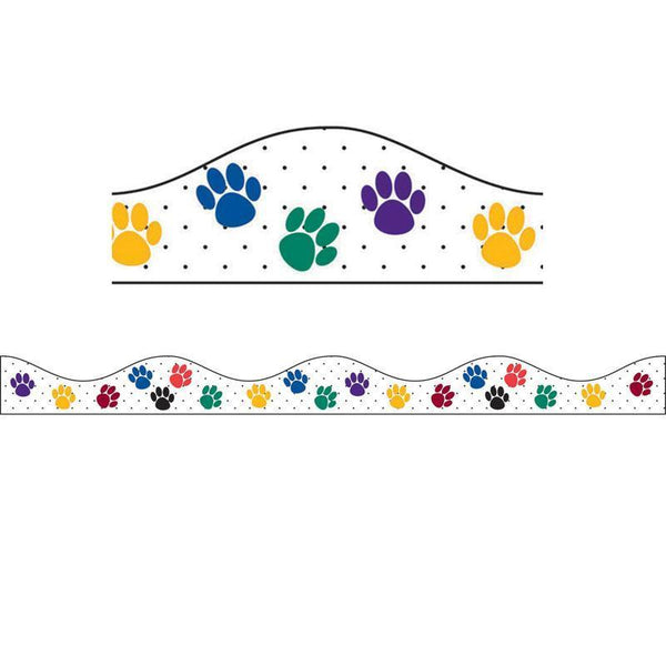 (6 Pk) Magnetic Border Color Paws-Supplies-JadeMoghul Inc.