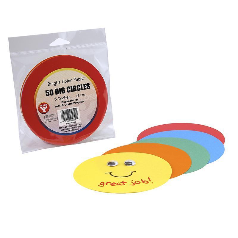 (6 PK) PAPER CIRCLES 5 ASSTD CLRS-Arts & Crafts-JadeMoghul Inc.