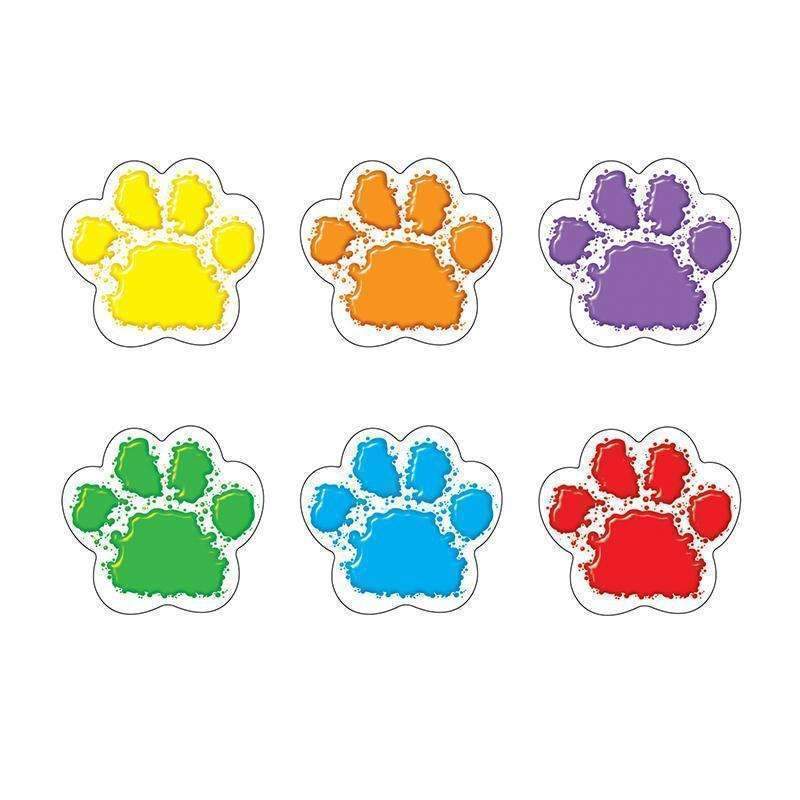 (6 PK) PAW PRINTS MINI ACCENTS-Learning Materials-JadeMoghul Inc.