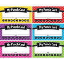 (6 Pk) Polka Dots Punch Cards-Learning Materials-JadeMoghul Inc.