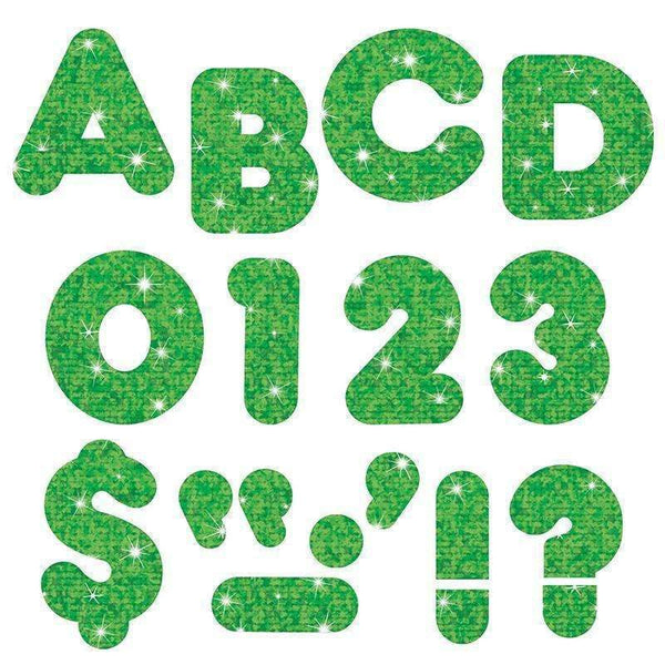 (6 PK) READY LETTERS 3IN GREEN-Learning Materials-JadeMoghul Inc.