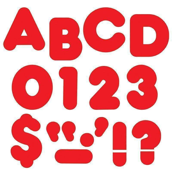 (6 PK) READY LETTERS 3IN RED-Learning Materials-JadeMoghul Inc.