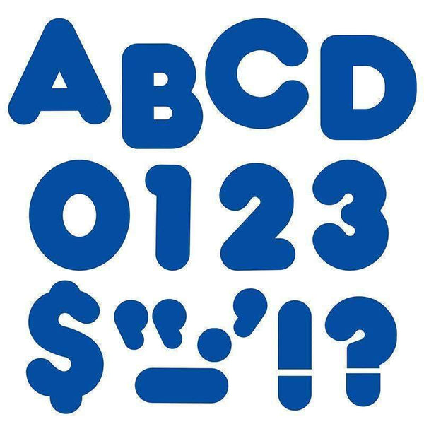 (6 PK) READY LETTERS 3IN ROYAL BLUE-Learning Materials-JadeMoghul Inc.