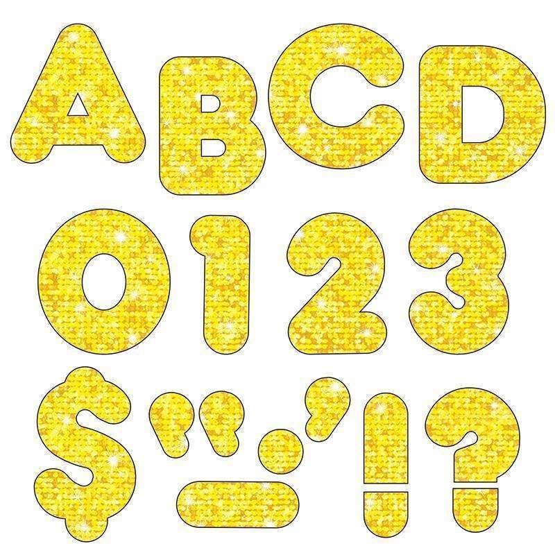 (6 PK) READY LETTERS 3IN YELLOW-Learning Materials-JadeMoghul Inc.