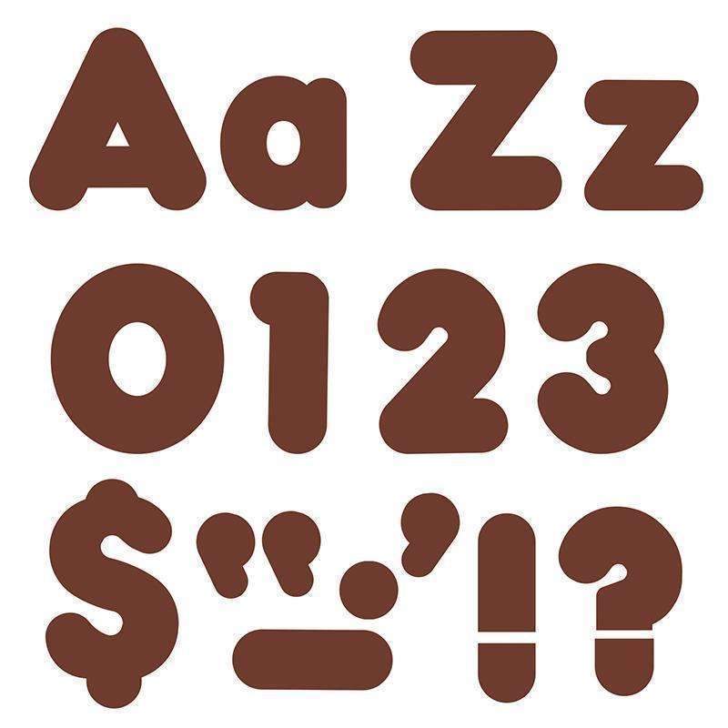 (6 PK) READY LETTERS 4IN CHOCOLATE-Learning Materials-JadeMoghul Inc.