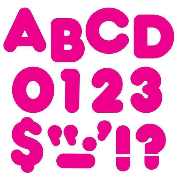(6 PK) READY LETTERS 4IN DEEP PINK-Learning Materials-JadeMoghul Inc.