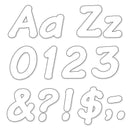 (6 PK) READY LETTERS 4IN ITALIC WHT-Learning Materials-JadeMoghul Inc.