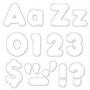 (6 PK) READY LETTERS 4IN WHITE-Learning Materials-JadeMoghul Inc.