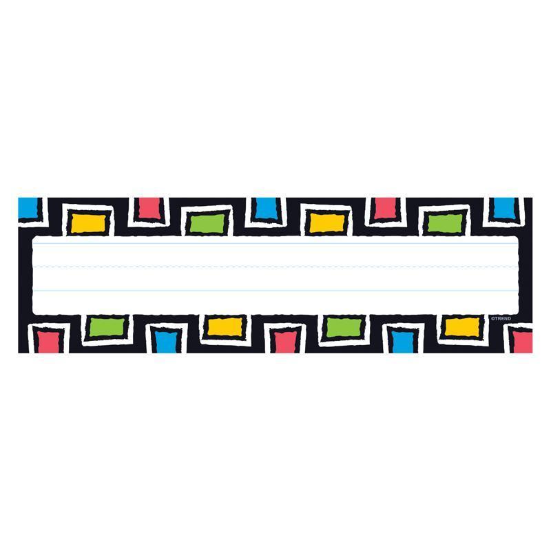 (6 PK) RECTANGLE DESK TOPPERS NAME-Learning Materials-JadeMoghul Inc.