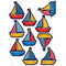 (6 Pk) Sailboats Accents-Learning Materials-JadeMoghul Inc.