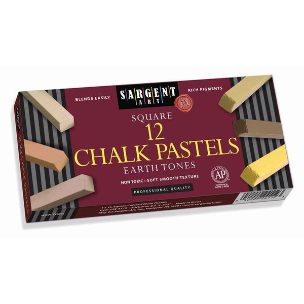 (6 PK) SARGENT ART SQ CHALK 12-Arts & Crafts-JadeMoghul Inc.