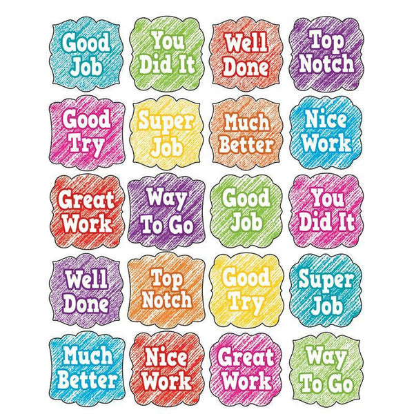 (6 Pk) Scribble Stickers-Learning Materials-JadeMoghul Inc.