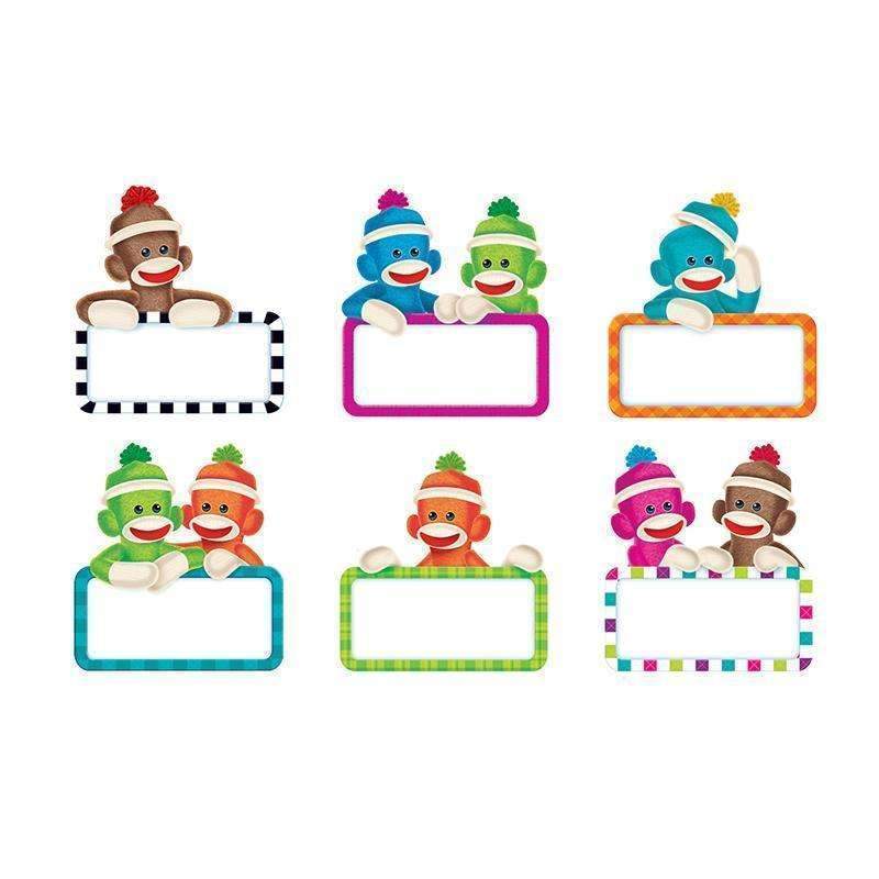 (6 PK) SOCK MONKEY SIGNS ACCENTS-Learning Materials-JadeMoghul Inc.