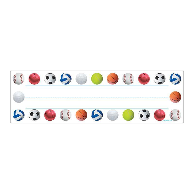 (6 PK) SPORTS BALLS NAME PLATES-Arts & Crafts-JadeMoghul Inc.