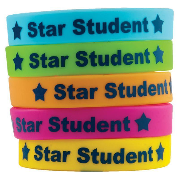 (6 Pk) Star Student Wristbands-Learning Materials-JadeMoghul Inc.