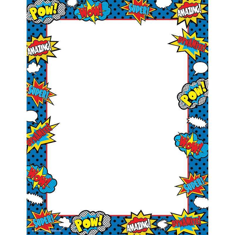 (6 Pk) Superhero Computer Paper-Learning Materials-JadeMoghul Inc.