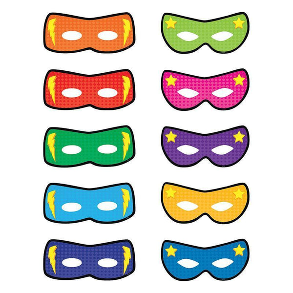 (6 Pk) Superhero Masks Accents-Learning Materials-JadeMoghul Inc.