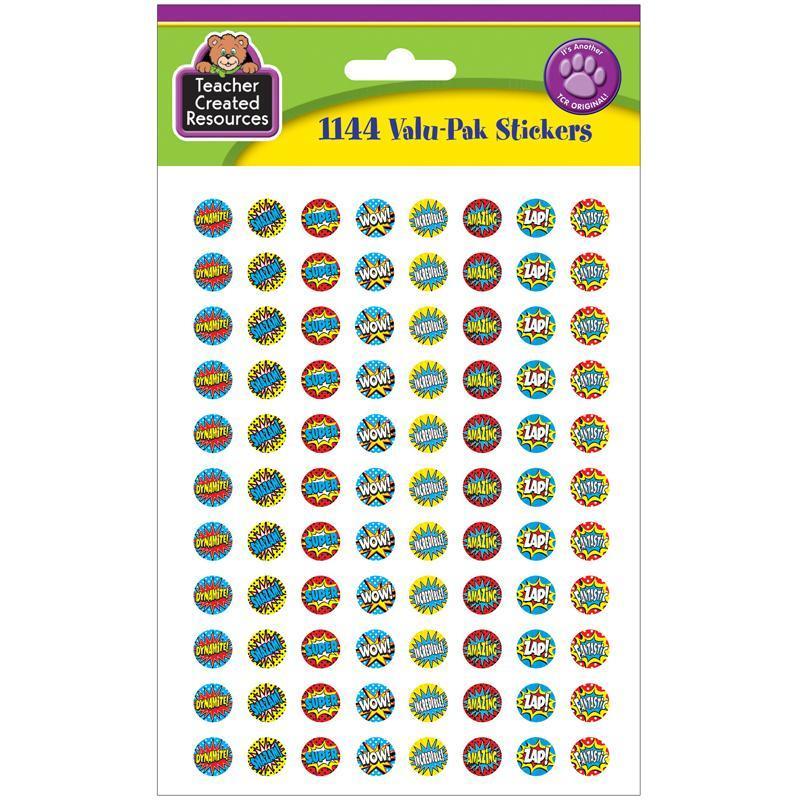 (6 Pk) Superhero Mini Stickers-Learning Materials-JadeMoghul Inc.