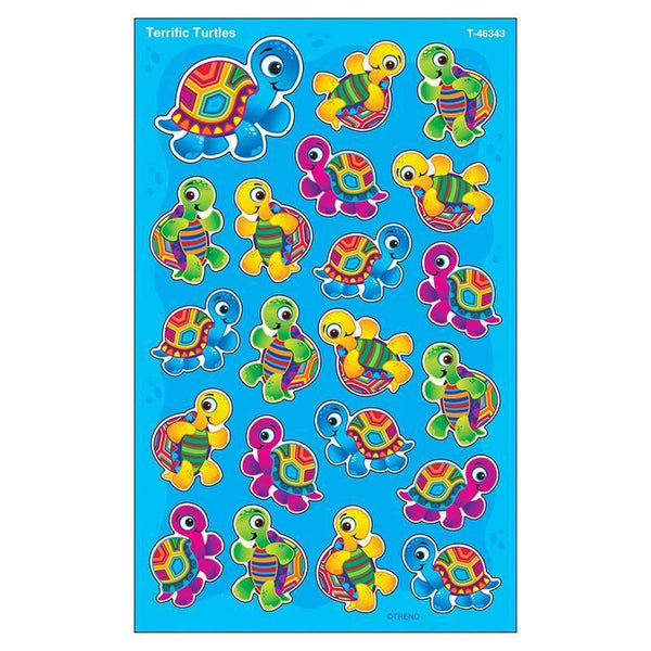 (6 PK) TERRIFIC TURTLE STICKERS LG-Learning Materials-JadeMoghul Inc.