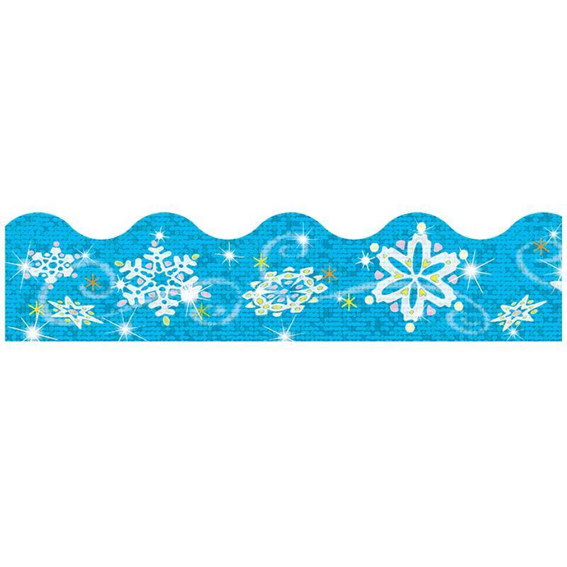 (6 PK) TRIMMER SPARKLE SNOWFLAKES-Learning Materials-JadeMoghul Inc.