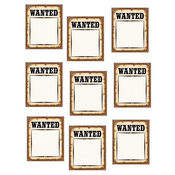 (6 Pk) Western Wanted Posters-Learning Materials-JadeMoghul Inc.