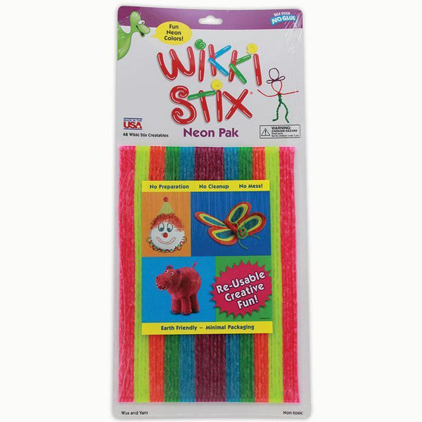 (6 Pk) Wikki Stix Neon Colors 8In-Learning Materials-JadeMoghul Inc.