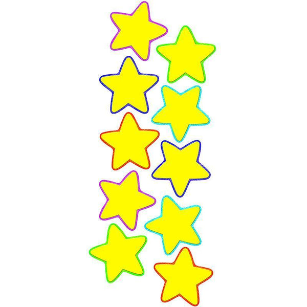 (6 Pk) Yellow Stars Accents-Learning Materials-JadeMoghul Inc.