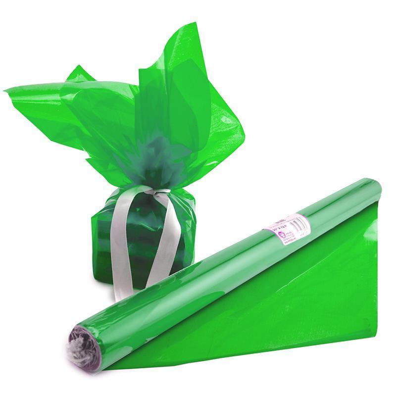 (6 RL) CELLO WRAP ROLL GREEN-Arts & Crafts-JadeMoghul Inc.