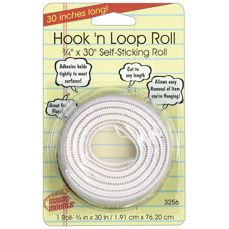 (6 Rl) Hook N Loop 3/4In X 30In Rl-Supplies-JadeMoghul Inc.