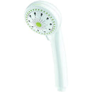 6-Setting Handheld Showerhead (White)-Faucets & Bath-JadeMoghul Inc.