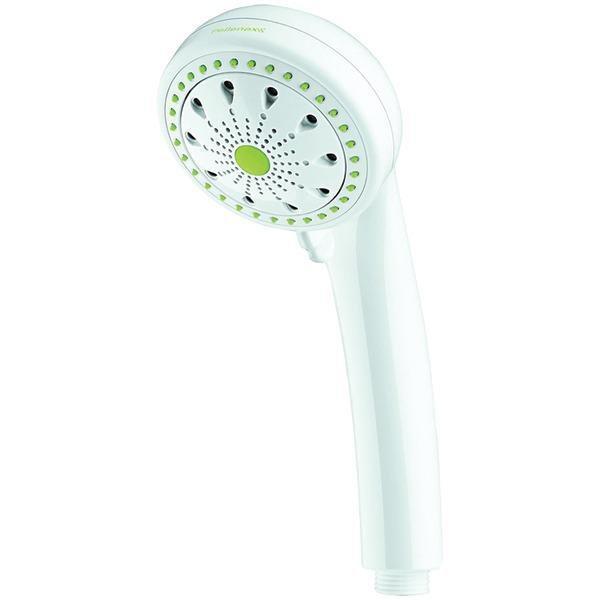 6-Setting Handheld Showerhead (White)-Faucets & Bath-JadeMoghul Inc.