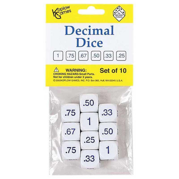(6 ST) DECIMAL DICE-Toys & Games-JadeMoghul Inc.