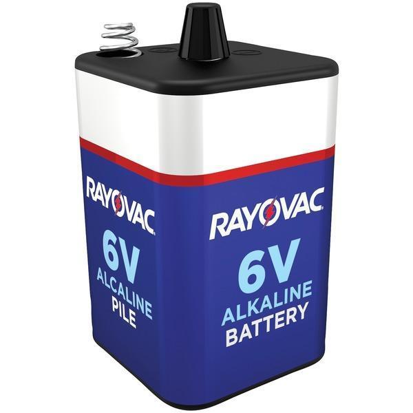 6-Volt, 4-Alkaline, D-Cell-Equivalent Lantern Battery with Spring Terminals-Round Cell Batteries-JadeMoghul Inc.