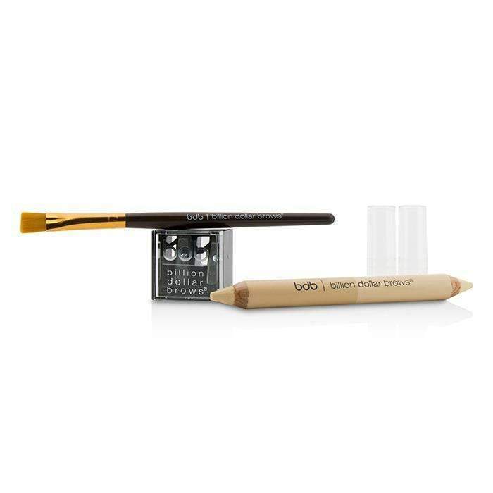 60 Seconds to Contoured Brows Kit (1x Brow Duo Pencil, 1x Smudge Brush, 1x Duo Sharpener) - 3pcs-Make Up-JadeMoghul Inc.