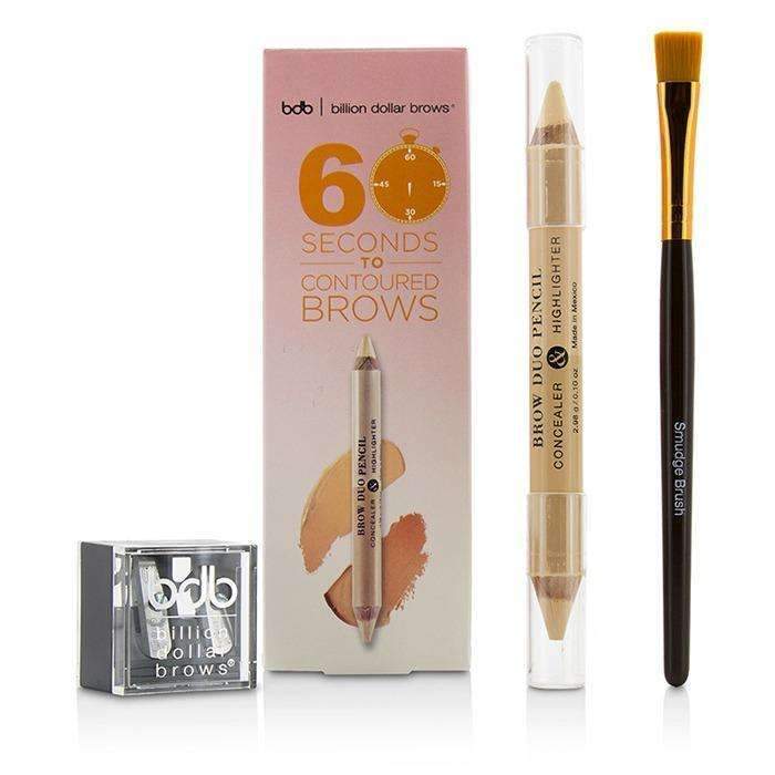 60 Seconds to Contoured Brows Kit (1x Brow Duo Pencil, 1x Smudge Brush, 1x Duo Sharpener) - 3pcs-Make Up-JadeMoghul Inc.